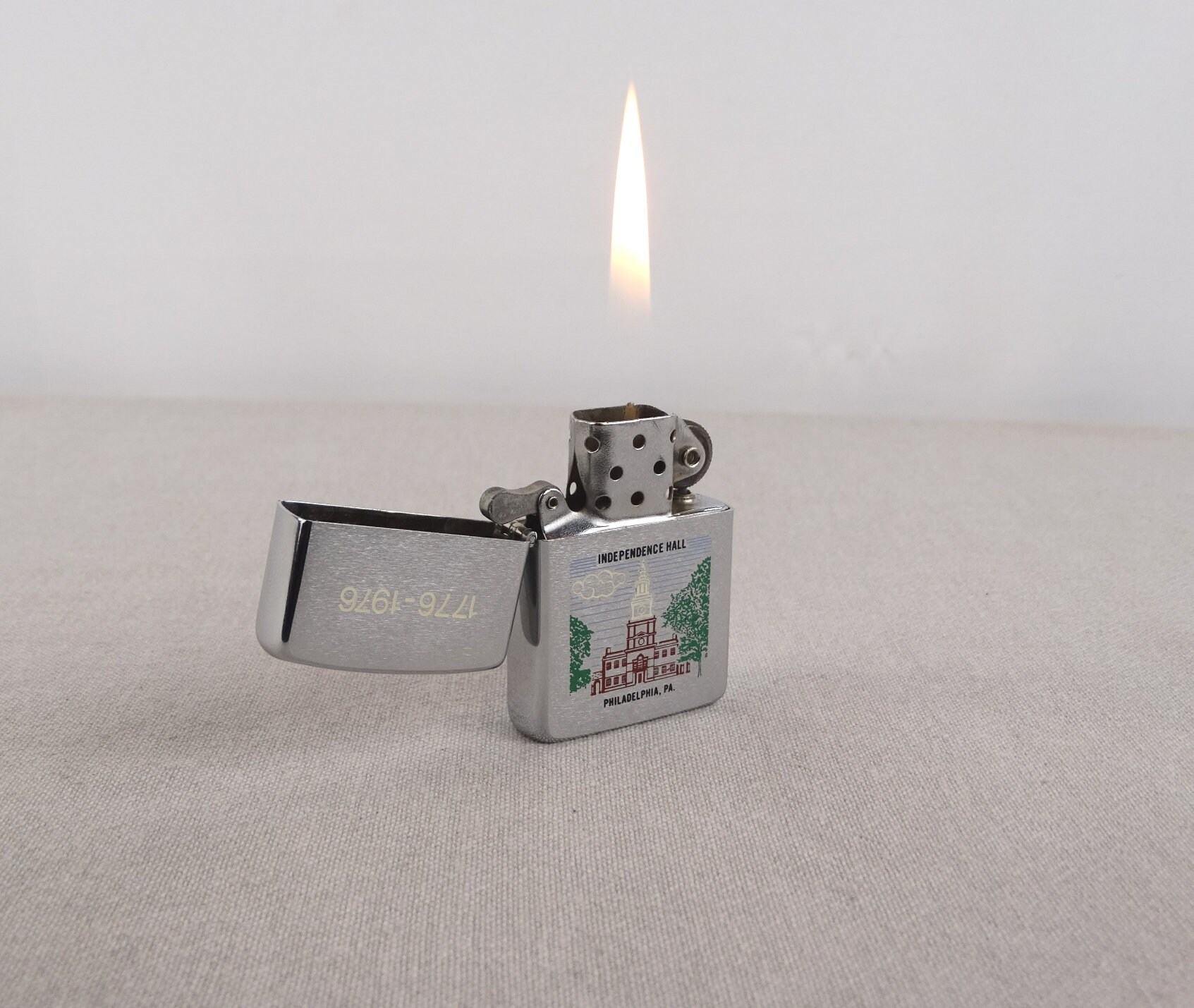 Buy 1989, Zippo Independence Hall Philadelphia, Zippo Lighter 
