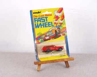 Fast Wheel, Fire Chief Car, Miniature Car, Die Cast Car, Matchbox Car, Chirdren Toy, Fire Chief Gift, Metal Miniature Car, Play Art