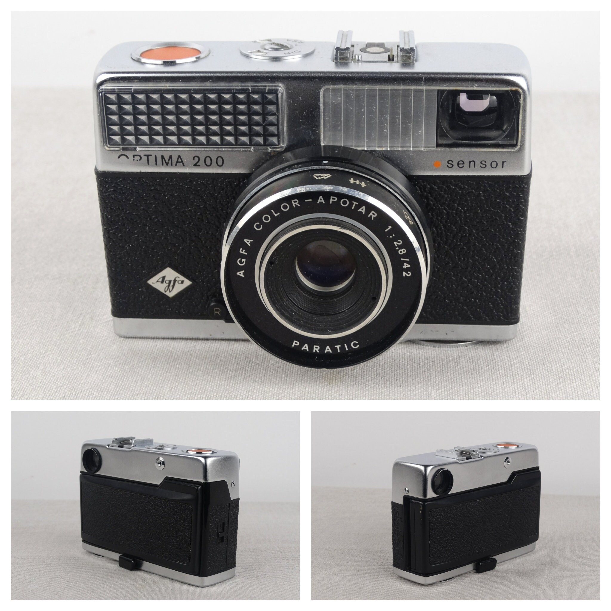 Agfa Optima 200 Sensor, Agfa Tully Flash, Vintage Agfa Camera