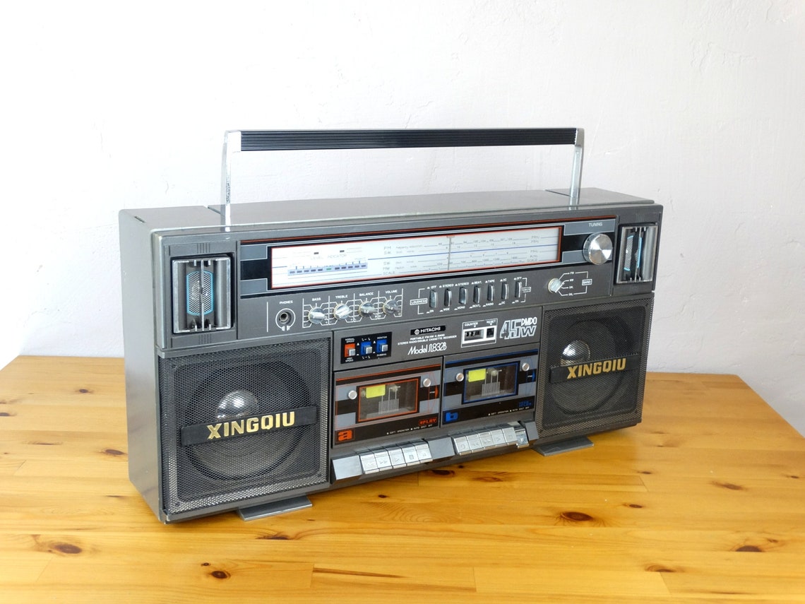 Vintage Hitachi Boombox XINGQIU SL832B Boombox Vintage Radio Etsy