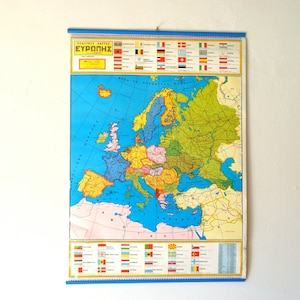 Grafico politico di Europa, mappa della scuola di geografia, carta dell'Europa, grafico di tela, tirare giù la mappa della scuola, mondo grafico, grafico, mappa di paesaggio