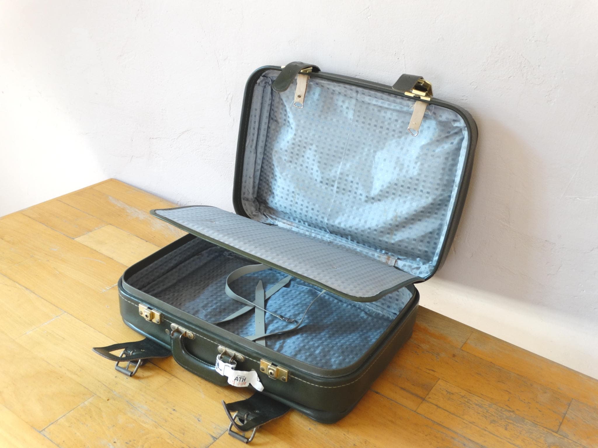 Green Military Suitcase Army Suitcase Leather Valise Green Etsy Ireland