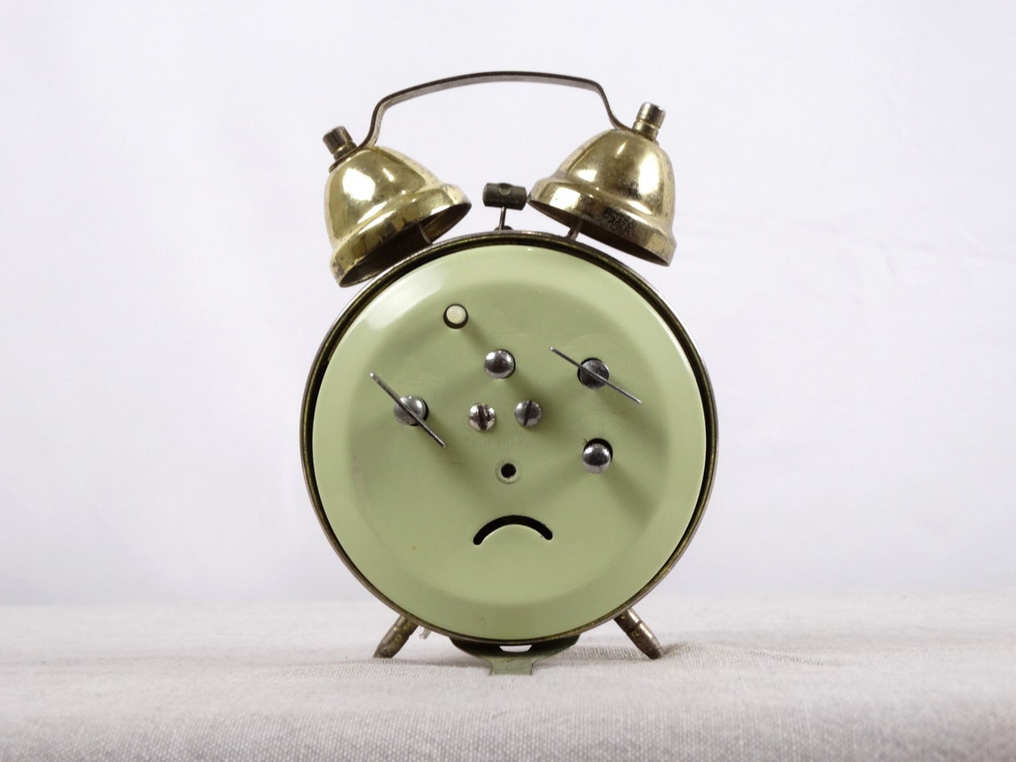 Five Rams Clock, Old Clock, Bell Clock, Wind up Clock, Retro Clock ...