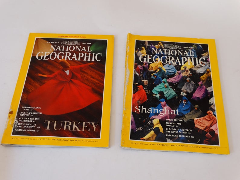 1994 National Geographic Magazine Nat Geo 1994 Nat Geo Magazine Vol