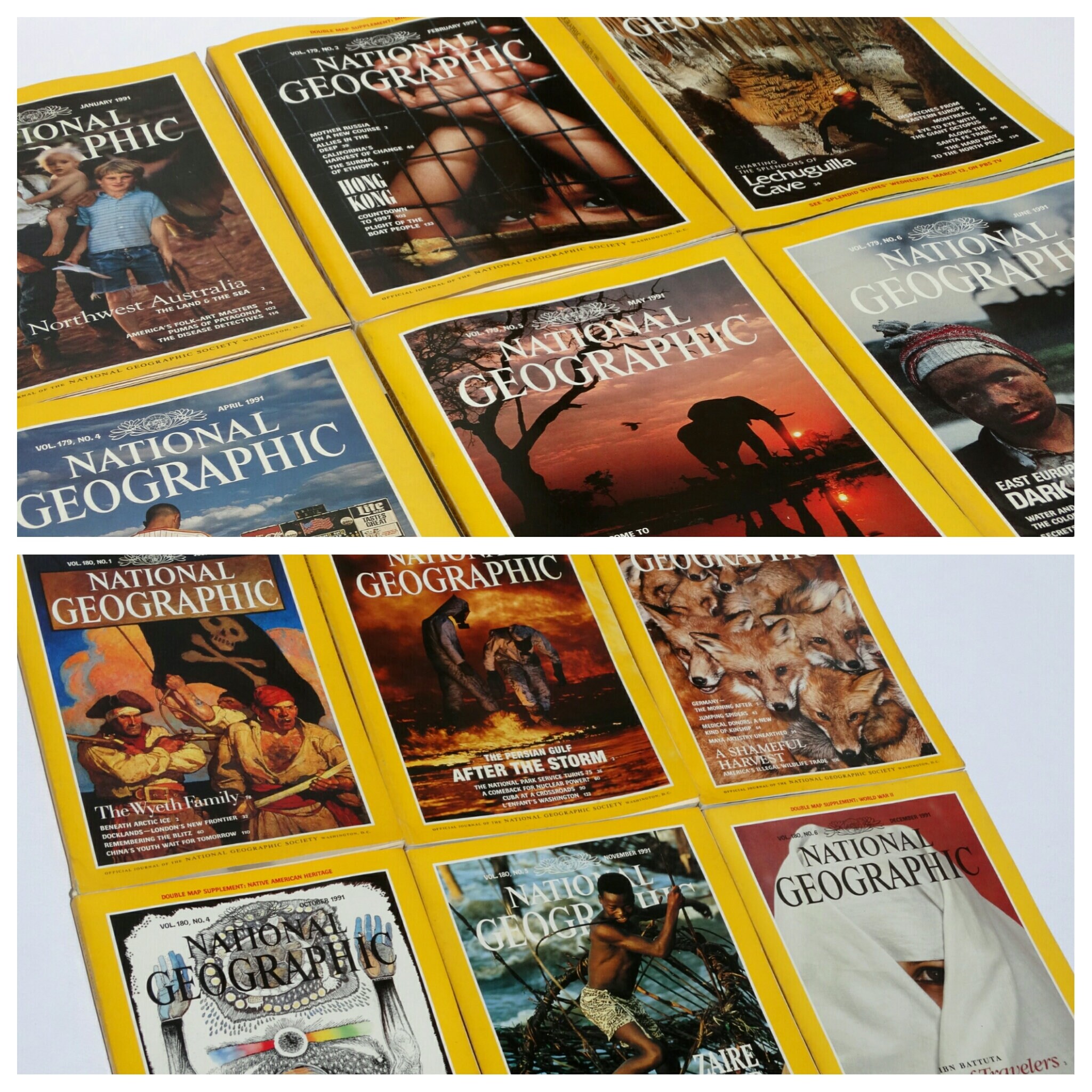 1991, National Geographic Magazine, Nat Geo 1991, Nat Geo Magazine