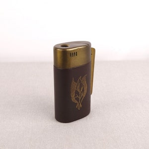 Remebrance Lighter, Brown Bigelow Lighter, Vintage Table Lighter, Advertising Lighter, Gas Lighter,  Vintage Pipe Lighter, Tobacco Lighter