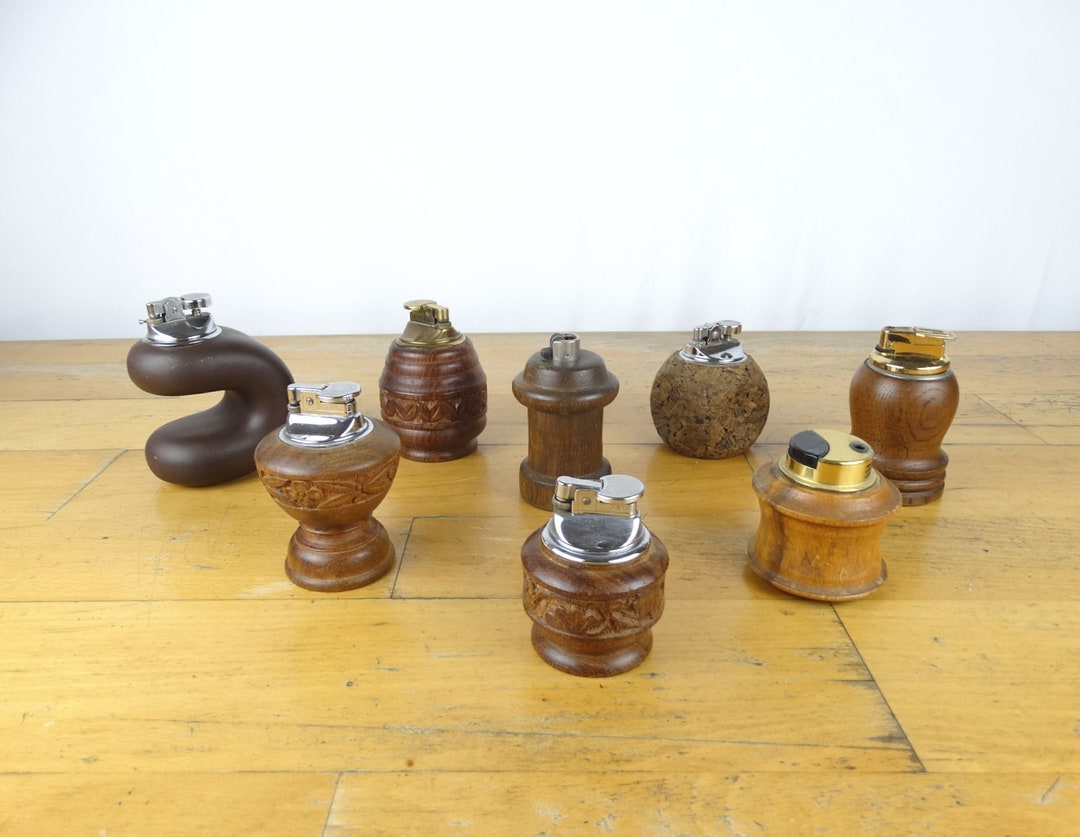 Wooden Table Lighters Parts for Lighters Vintage Table Etsy