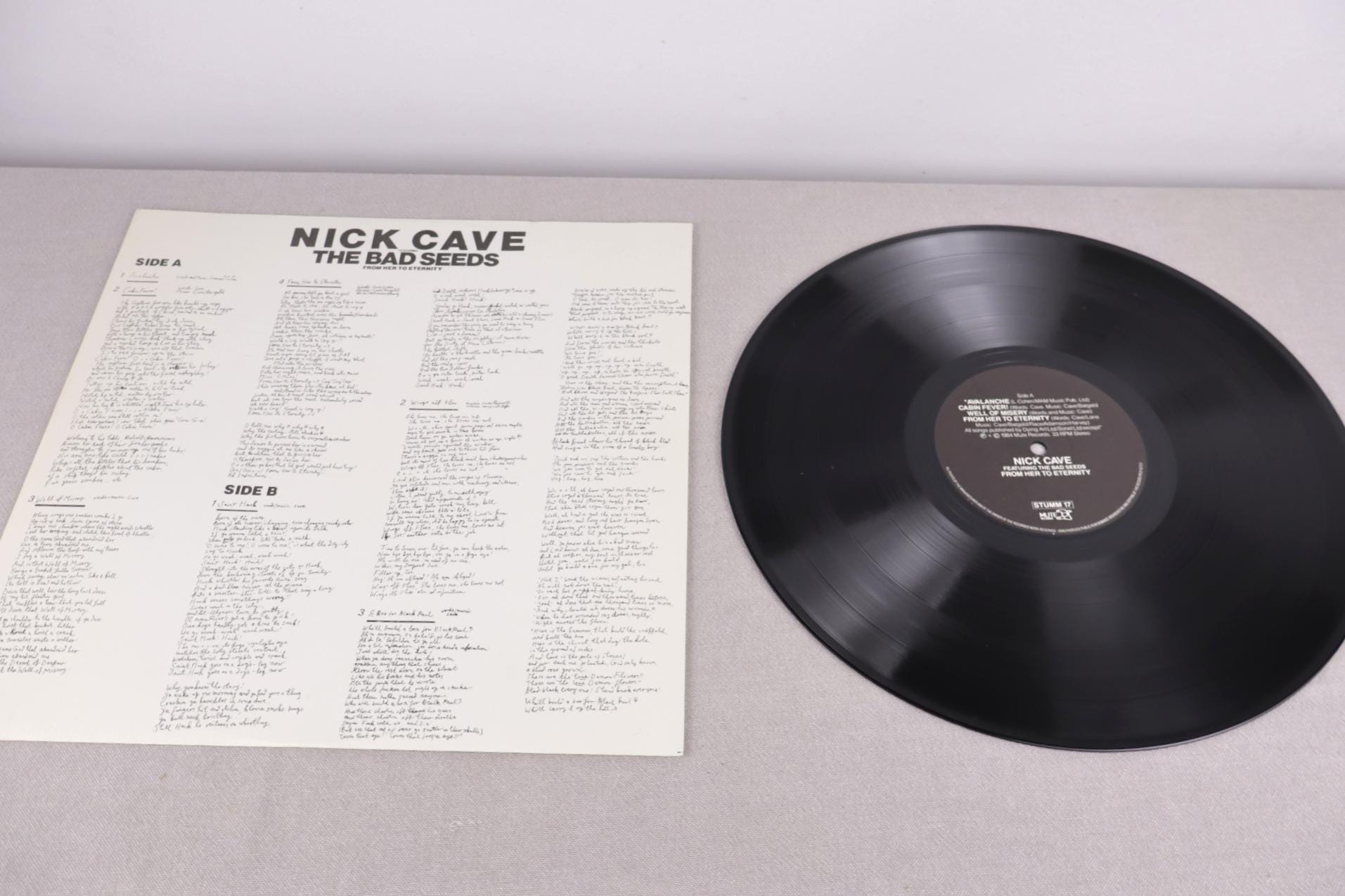 1984, Nick Cave Vinyl, From Her to Eternity, Vintage Vinyl Record