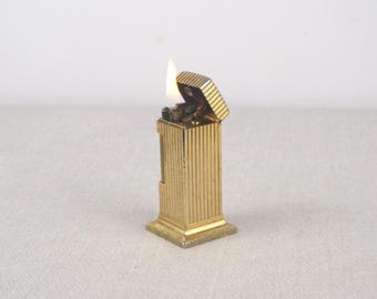 Gold Plated Dunhill Rollalite Lighter, Vintage Dunhill Table Lighter, Petrol Lighter, Table Lighter, Dunhill Rollalite, Dunhill Lighter