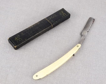 Antique Henckels Straight Razor, Solingen Zwillingwerk, with Box