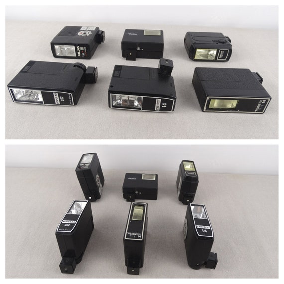 Vintage Flashes Lot, Rollei E 15b, Revuetron 14, Pentor 14