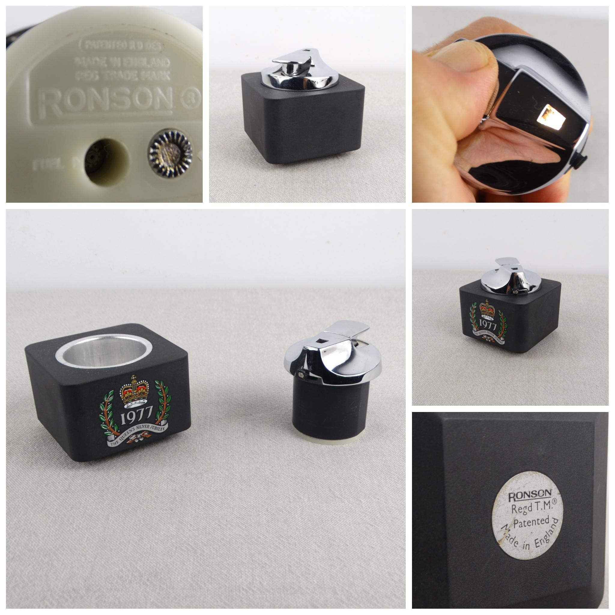 1977, Ronson Quadrant Table Lighter for Parts, Ronson Gas Lighter ...