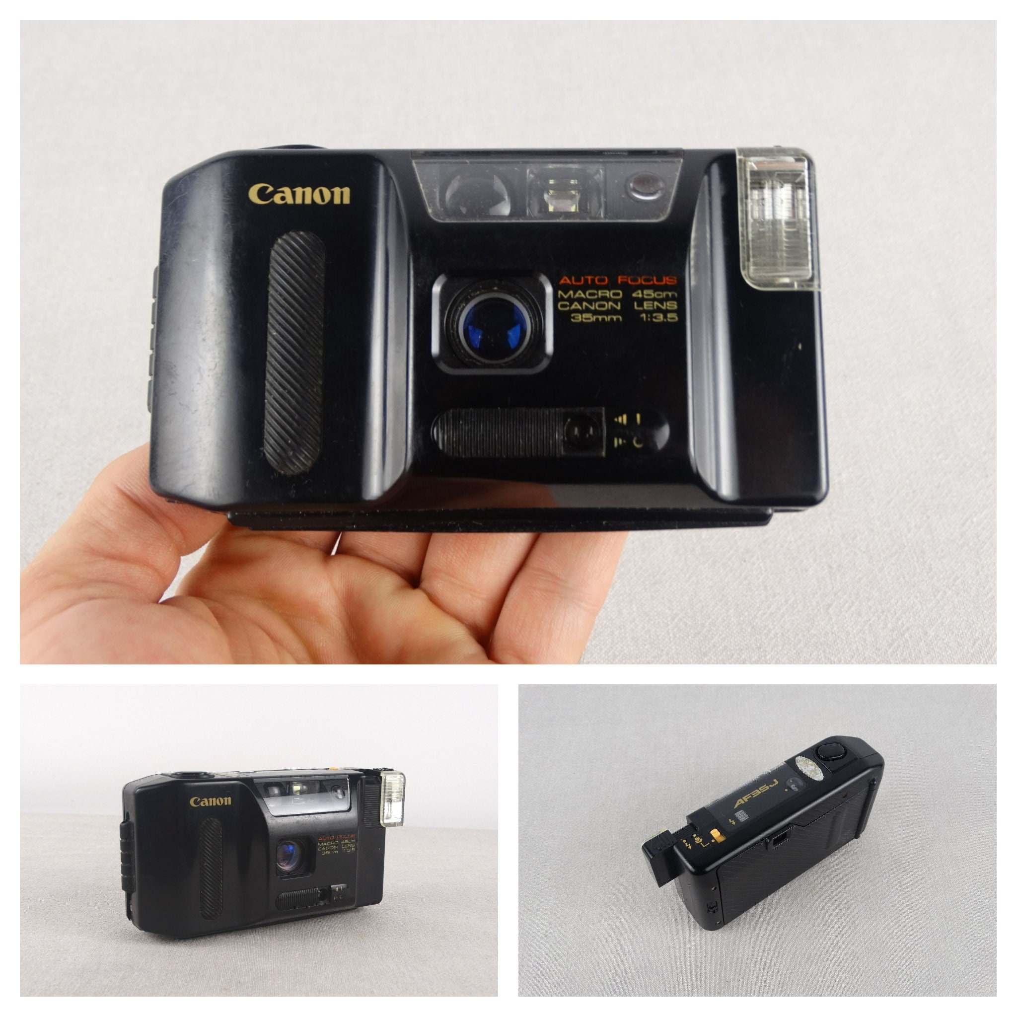 1985, Canon AF35J Cameras for Parts, Vintage Canon Sprint Camera