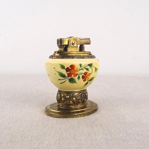 Ronson Leona Lighter, Brass Table Lighter, Vintage Lighter, Pipe Lighter, Ronson Table Lighter, Office Lighter, Ladies Lighter, Desk Lighter