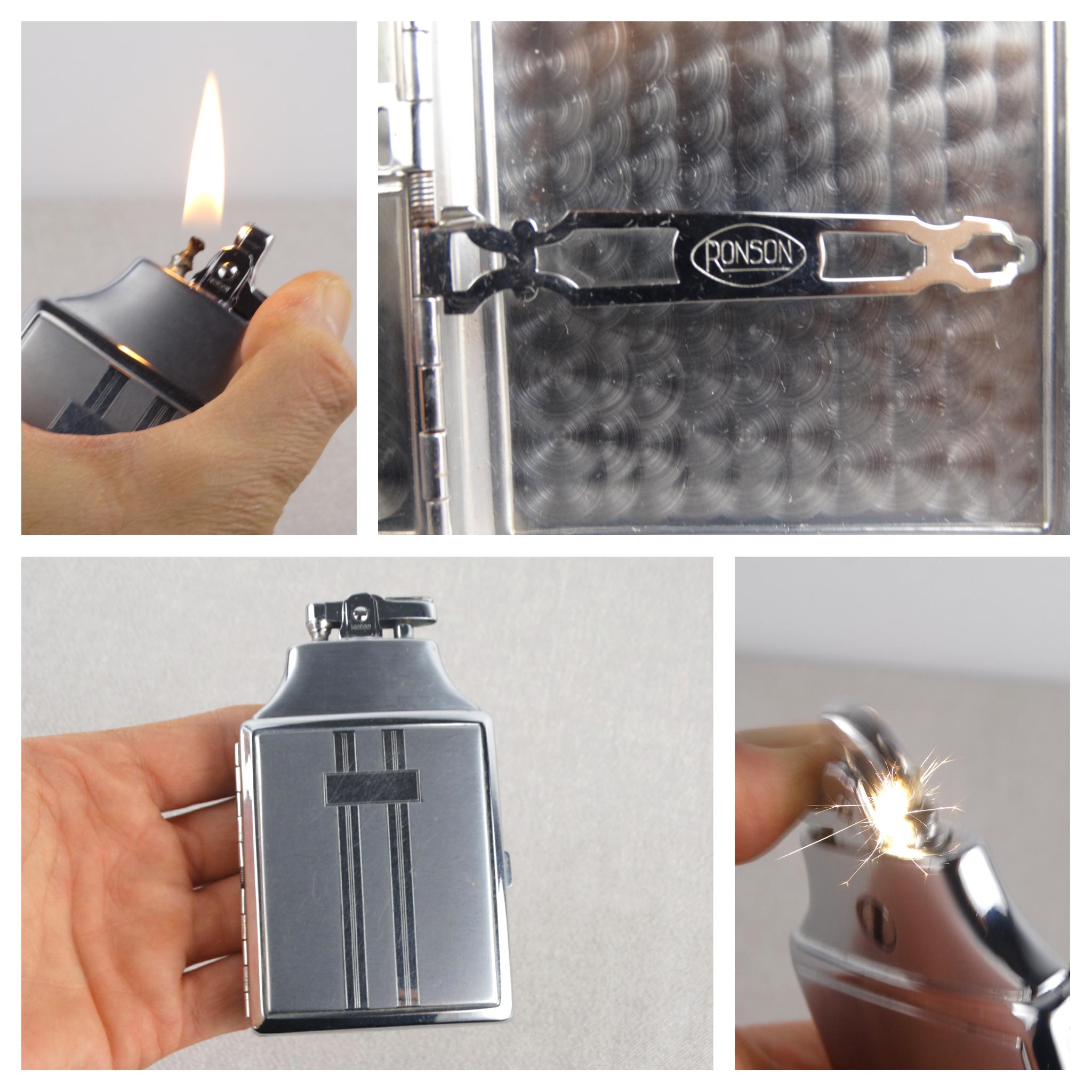 ronson cigarette holder Ronson Mastercase Cigarette Holder, Vintage Petrol Lighter, Old Cigarette  Box, Ronson Lighter, Pocket Lighter, Cigarrette Case, Ronson Case