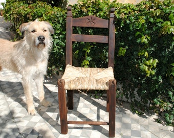 Restored Antique Chair, Wooden Chair, Farmhouse Chair, Antique Chair, Folk Art Furniture, Primitive Chair, Country Chair, Desk Chair, Chair