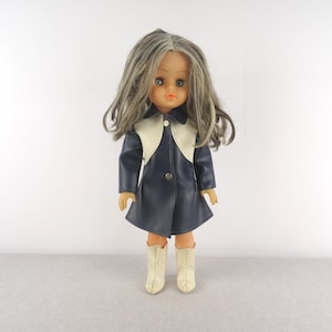 Vintage 16&quot; Doll, Vinyl Doll, Retro Dressed Doll, Sleepy Eyes Doll, Baby Doll, Large Doll, Old Doll For Girls, Walking Doll, Collector Doll