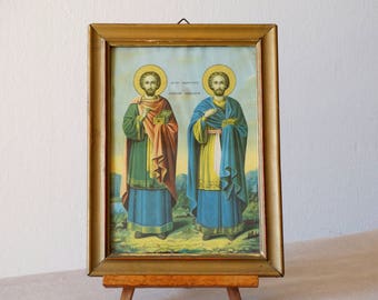 キリスト　イコン Amazon.co.jp: Icon of Jesus Christ超レアロシア正教イコン真鍮と油絵