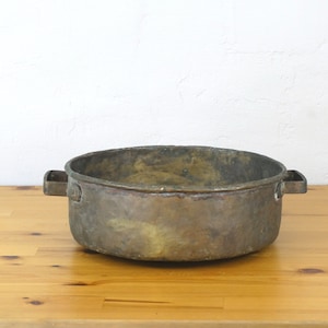 Antique Copper Oven Pan, Large Copper Oven Tray, Farmhouse Copper Decor, Copper Baking Pan, Antique Copper Kitchenware, Copper Kitchen Decor