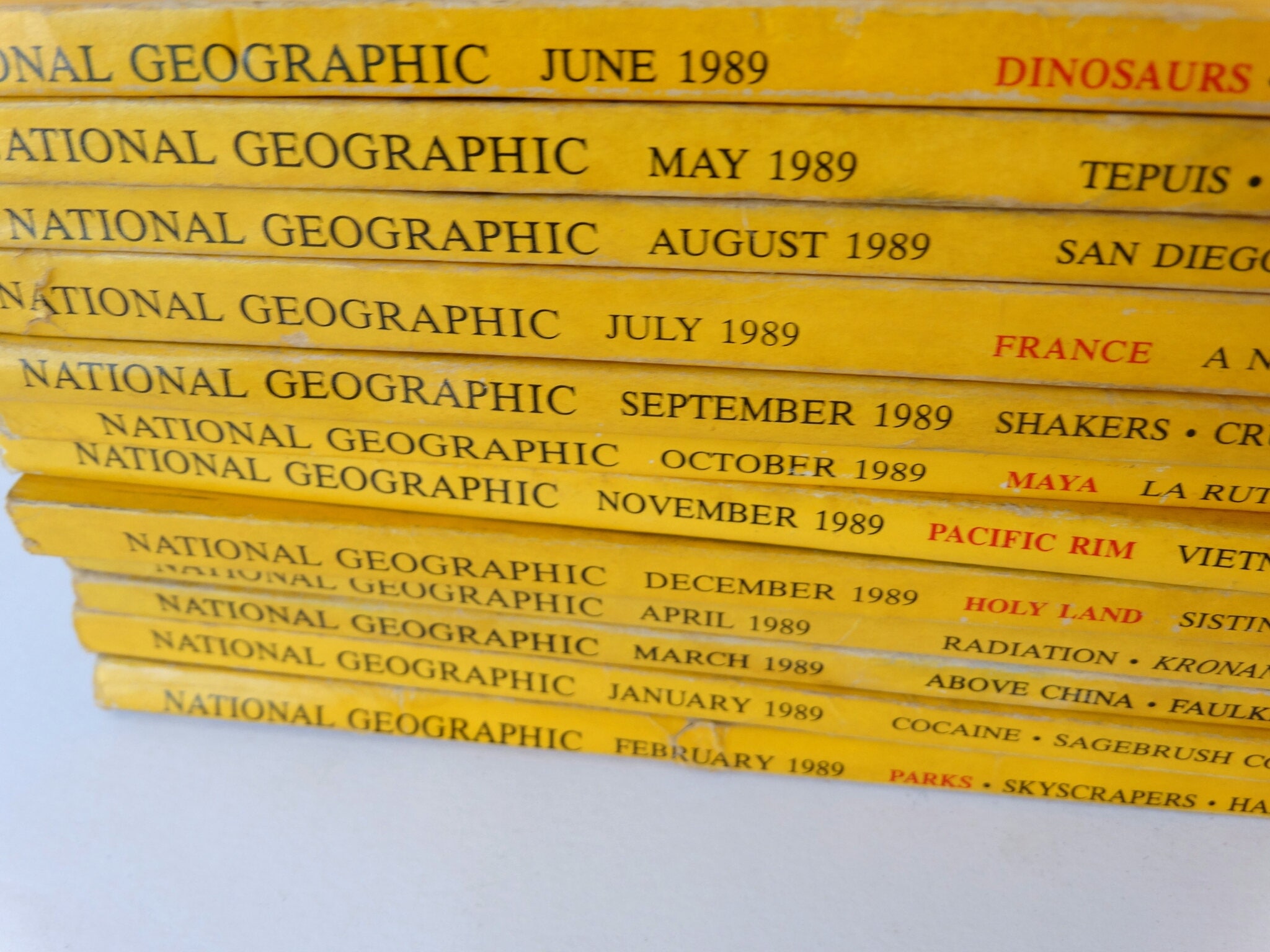 1989, National Geographic Magazine, Nat Geo 1989, Nat Geo Magazine