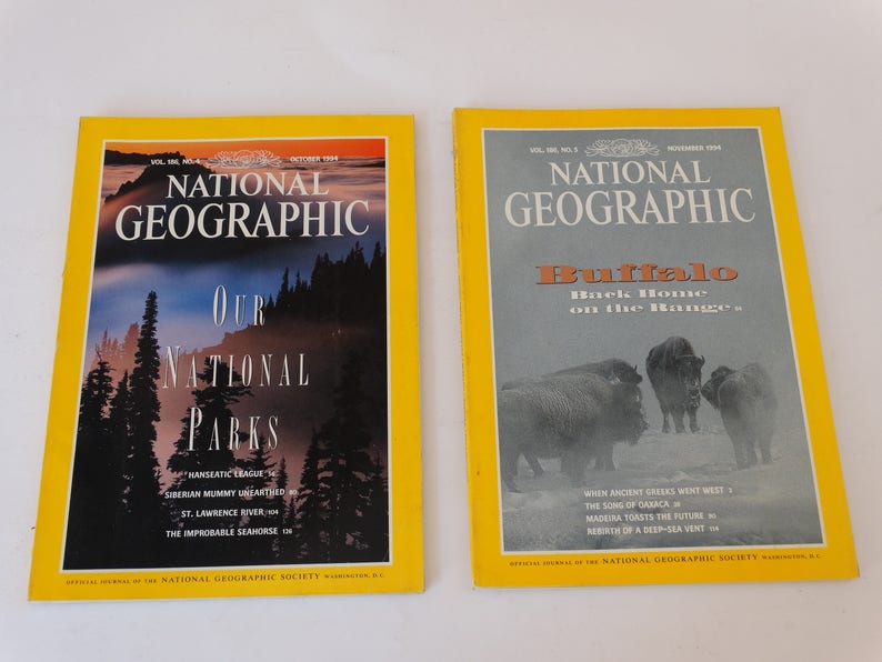 1994 National Geographic Magazine Nat Geo 1994 Nat Geo Magazine Vol