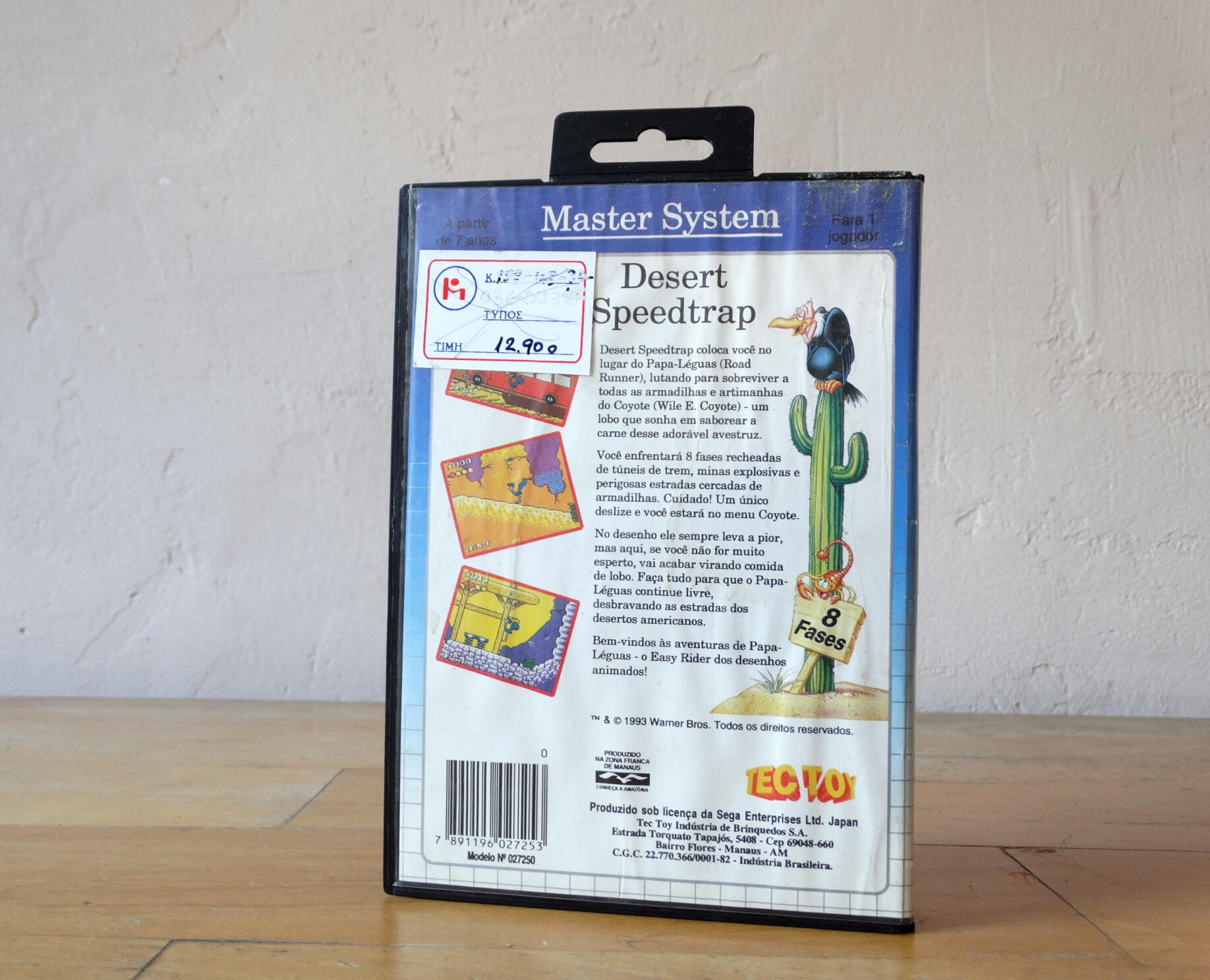 Desert Speedtrap Completo Master System - Tectoy. Papaléguas