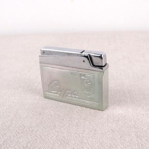 Vintage Aluminium Lighter, Flat Advertising Lighter, Old Lighter, Torch Lighter, Vintage Lighter, Pocket Lighter, Petrol Lighter