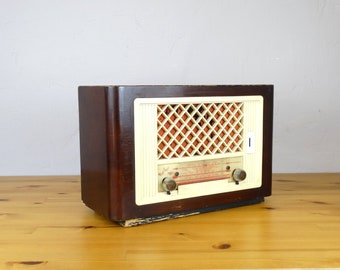 1953, Philips BX 323B 08, radio de tubo, radio de transistores, receptor de radio, receptor de transmisión, sintonizador de radio, radio antiguo, altavoz de radio
