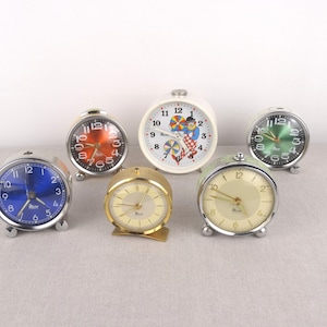 Vintage Micro Clocks for Parts, Micro Clock, Parts for Clock, Wind Up Clock, Alarm Clock, Retro Clock, Vintage Table Clock, Mechanical Clock