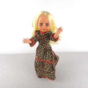 14 &quot;Puppe, Vintage Plastikpuppe, angezogene Puppe, sammelbare Puppe, Schlafaugen-Puppe, blonde Puppe, kleine Puppe, alte Puppe für Mädchen, angezogene Puppe