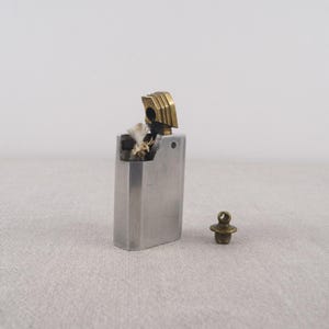 Vintage Aluminium Lighter, Lift Arm Lighter, Petrol Lighter, Aluminium Block Lighter, Pocket Lighter, Torch Lighter, Old Lighter