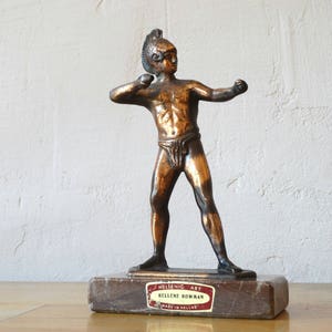 Greek Warrior Statue, Museum Replica,  Bowman Figurine, Gladiator Statue, Warrior Sculpture, Copper Statue, Greek Statue, Bowman Statue
