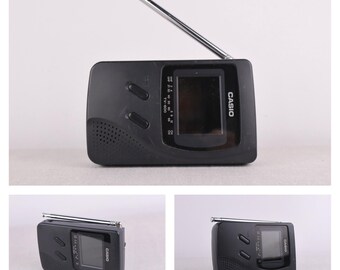 1990s, Casio TV-600N for Parts, Retro Portable TV, Vintage Analog
