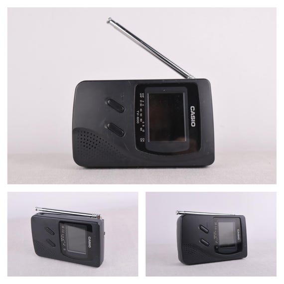 1990s, Casio TV-600N for Parts, Retro Portable TV, Vintage Analog