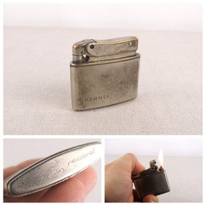 Myflam Zunder 1000 Record, Zunder 1000 Record Lighter, Vintage Myflam Lighter, Smoker Lighter, Petrol Lighter, Pocket Lighter, Zunder 1000