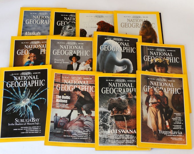 1990 National Geographic Magazine Nat Geo 1990 Nat Geo - Etsy