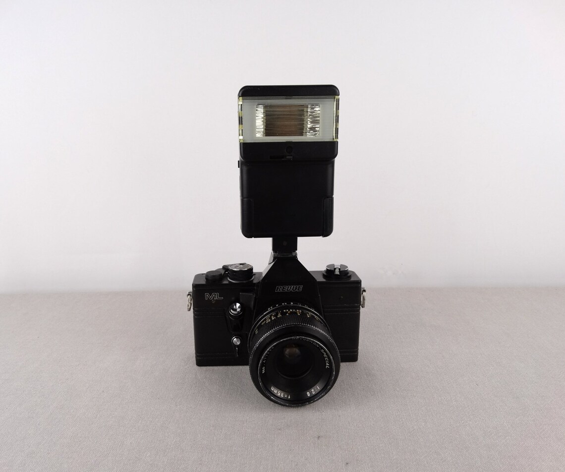 Revue ML, Vintage Flash Camera, Revue ML Camera, Photo Camera, Revuetron bc 260 Flash, Revue Camera, Gift for Photographer, SLR Camera,, foto 2 di 5
