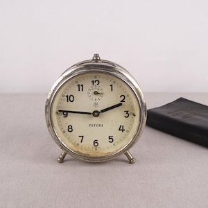 Rare Junghans Estera Clock, Antique Junghans Foreign, Antique Timepiece, Junghans Alarm Clock, Table Clock, Working Clock, Wake Up Clock,