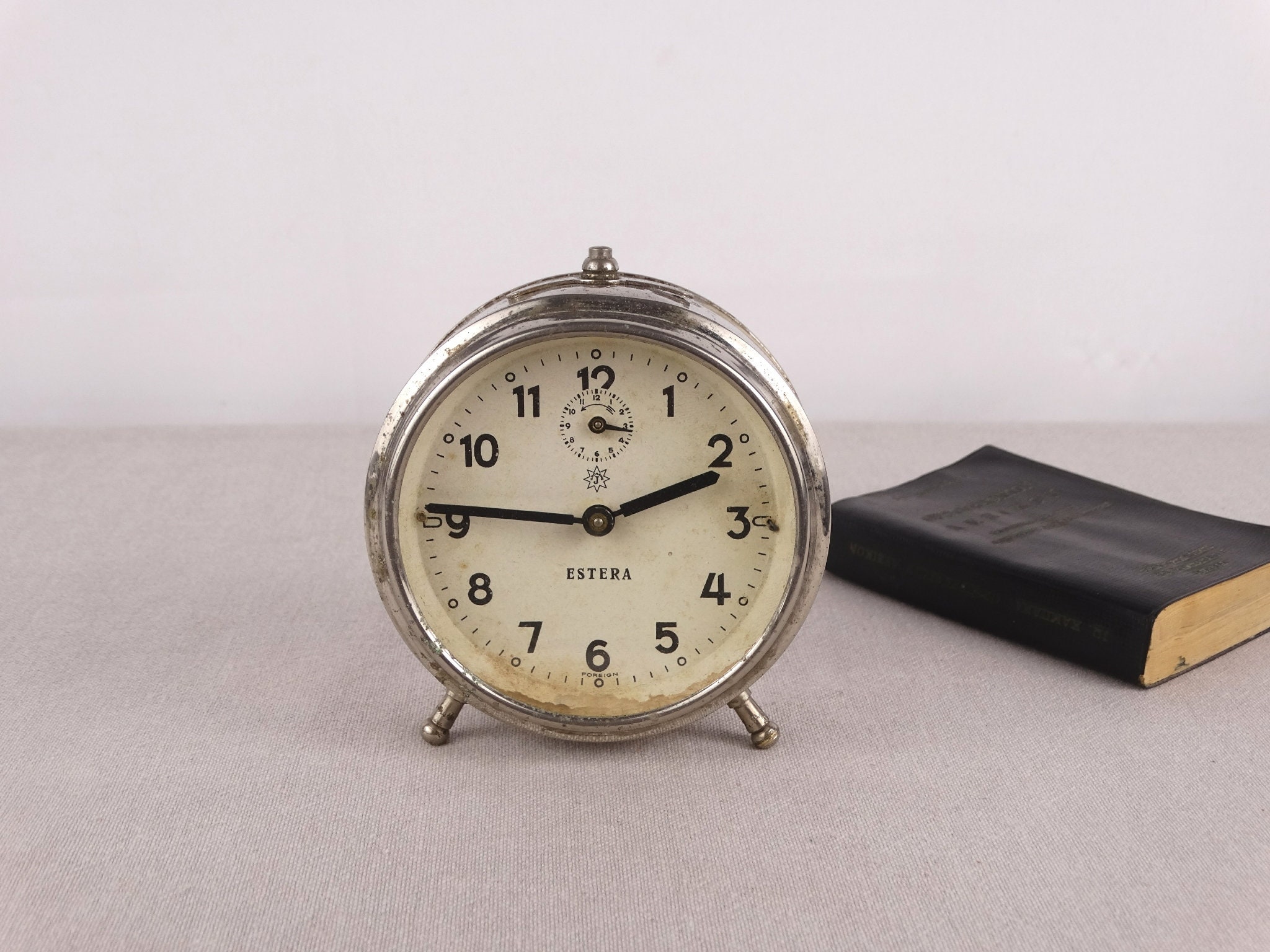 TOKYO CLOCK Vintage Table clock Quartz Showa Retro made in