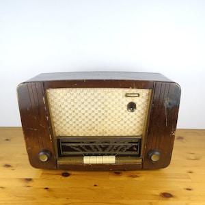 1950s, ERRES KY5553 For Parts, Tube Radio, Radio Receiver, Old Transistor Radio, Wooden Radio, Radio Tuner, Antique Radiophone, ERRES Radio