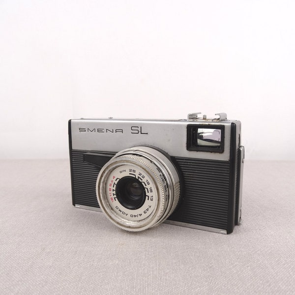 Smena SL Camera, Vintage Soviet Camera, 35mm Camera, Cmeha Camera, Viewfinder Camera, Old Film Camera, Vintage Photo Camera, Folding Camera