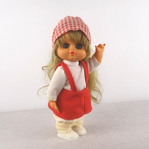 10 &quot;Puppe, Vintage Vinyl-Puppe, gekleidete Puppe, sammelbare Puppe, Schlafaugen-Puppe, Baby-Puppe, kleine Puppe, alte Puppe für Mädchen, Gehpuppe