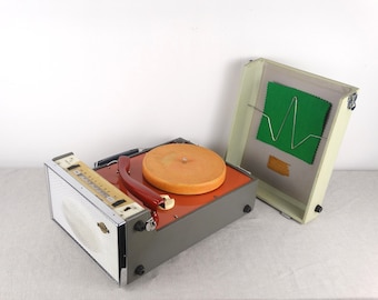 Vintage Jupiter Phonograph Radio, Suitcase Record Player, Transistor Radio, Portable Vinyl Player, Retro Music Player, Jupiter Turntable