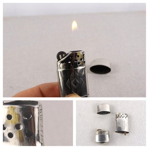 Vintage Feudor Feuerzeug, Messing Feuerzeug, Funktionsfähiges Feuerzeug, altes Petrol Feuerzeug, Pfeifenfeuerzeug, Taschenfeuerzeug, Taschenfeuerzeug, Kapselfeuerzeug