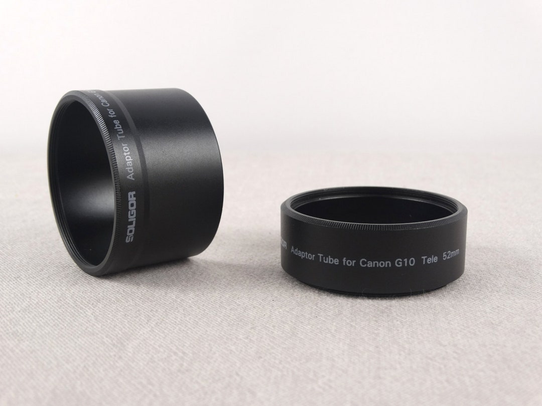 Set of SOLIGOR Adaptor Tubes for Canon G10 52mm, Lens Extension Tube, Canon  G10 Tube, Camera Tube, Canon Adaptor Tube, Canon Macro Tube