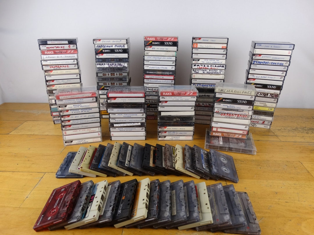 Vintage Cassettes Lot Cassettes Collection Tapes Vintage Etsy