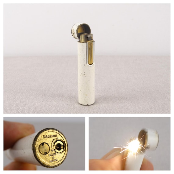 ladies gas cigarette lighters Maruman GL 79 Lighter for Parts, Vintage Maruman Lighter, Ladies Lighter,  Pocket Lighter, Gas Lighter, Cylinder Lighter, Lipstick Lighter