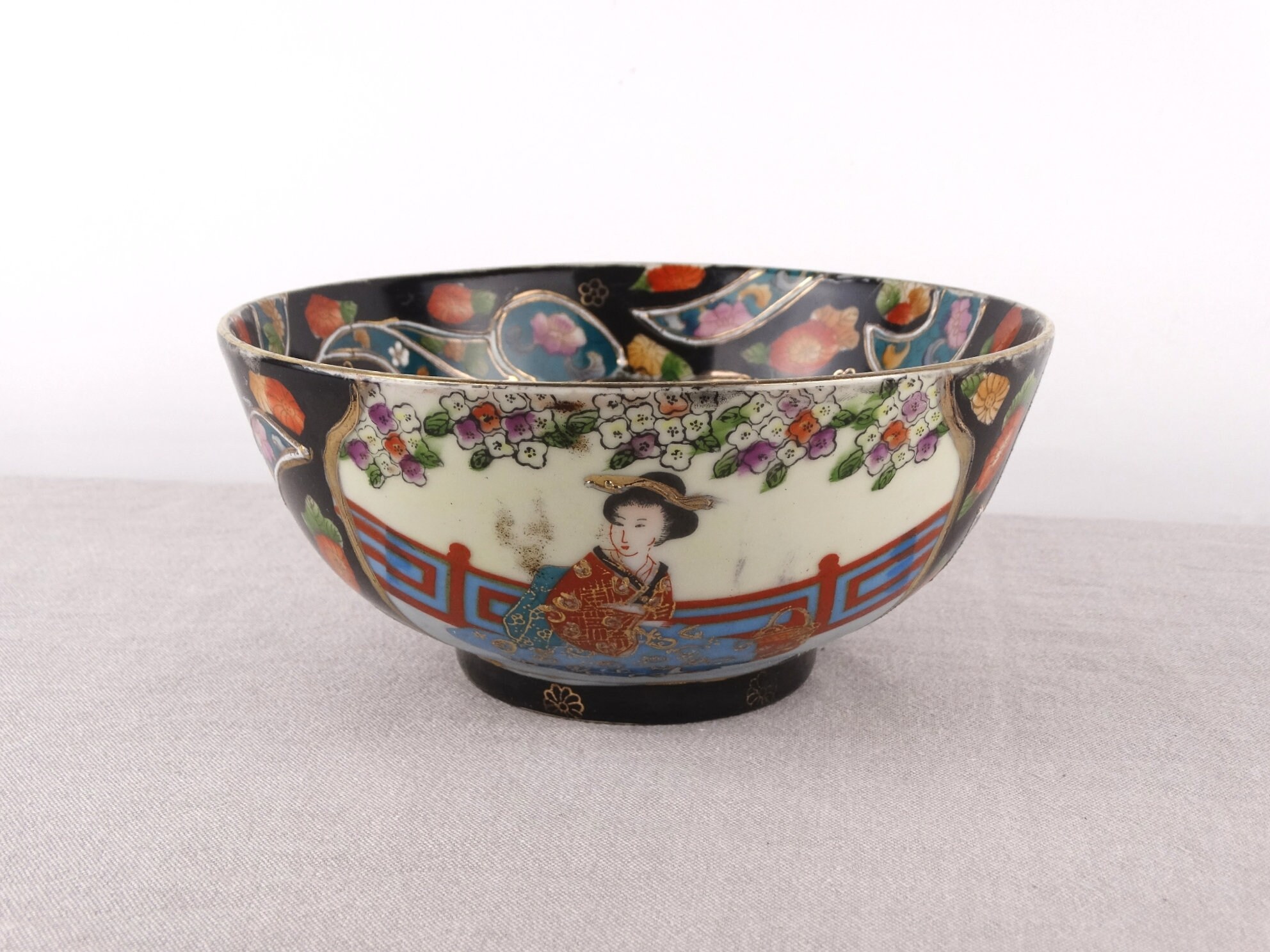 Hand Painted Porcelain Bowl Royal Satsuma Bowl Japanese Etsy Australia