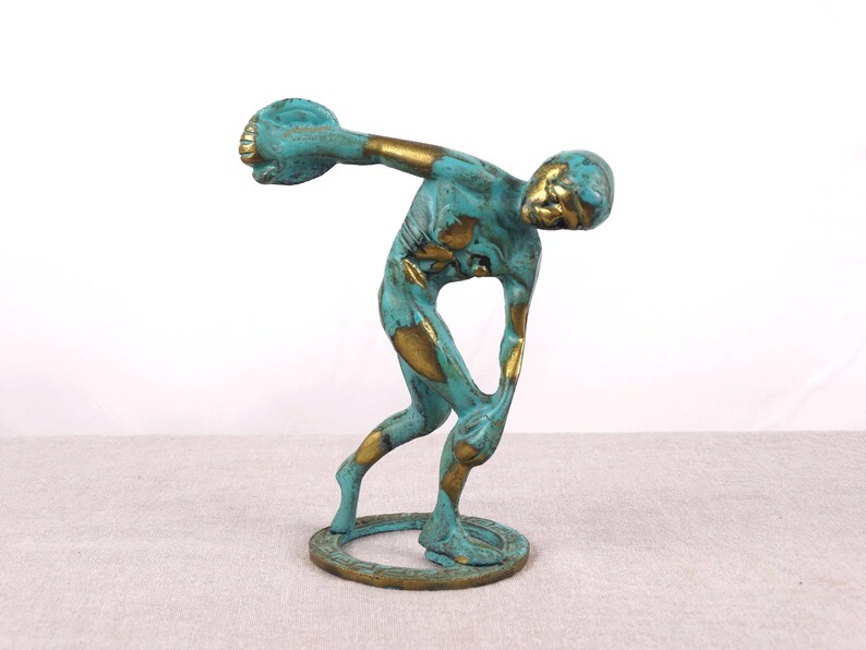 Museum Replica, Discobolus, Discus Thrower, Greek Bronze Statue, Greek ...