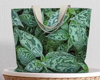 Tote Bag • Oversized Supersize Tote • Transformation design • Classy Functional Art • Cotton or Polyester Canvas • 20”W x 15”H x 4”D